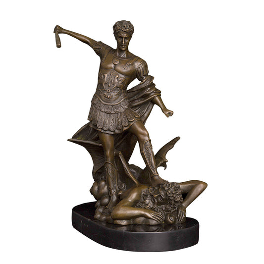 AH-061 Bronze Classical Statue Bronze man Sculpture Greek mythology with stick statue sculpture for home decoration