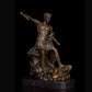 AH-061 Bronze Classical Statue Bronze man Sculpture Greek mythology with stick statue sculpture for home decoration