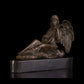 AH-109 Bronze Art Decor Bronze Music Angle Playing Statue Figurines For Home Living Room Decoration