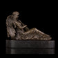 AH-109 Bronze Art Decor Bronze Music Angle Playing Statue Figurines For Home Living Room Decoration