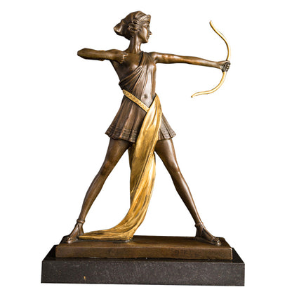 AH-003B Dancer Girl Bronze Art Decor Modern Bronze Gold Statue Sculpture Famous Reproduction Bronze Figurines For Collectible