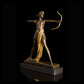 AH-003B Dancer Girl Bronze Art Decor Modern Bronze Gold Statue Sculpture Famous Reproduction Bronze Figurines For Collectible