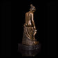 AH-049 Home office decor Bronze statue bronze ancient Western Nude Sitting Woman Statue nude female figurine Art Decor