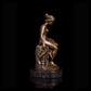 AH-049 Home office decor Bronze statue bronze ancient Western Nude Sitting Woman Statue nude female figurine Art Decor