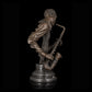 AH-056 Hotel Art Decor Bronze Black Musician Bust Music Performer Figurines Sculpture For Home Decoration Accessories