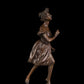 AH-066 home decor horgar decoration gothic decor art Bronze Female Statue Vintage Metal Art Figurine for Desktop Decor