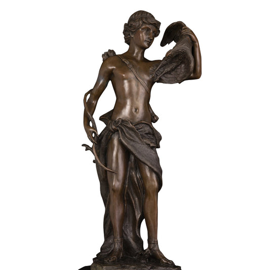 AH-167 Bronze Classical Statue Bronze Male Hunter And Prey Sculpture Home Decoraion Figurine for Decor