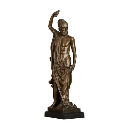 AH-047 Home Decor art Bronze Greek God Sculpture Western Man Statue Vintage Figurine Art Decor for Indoor Decoration