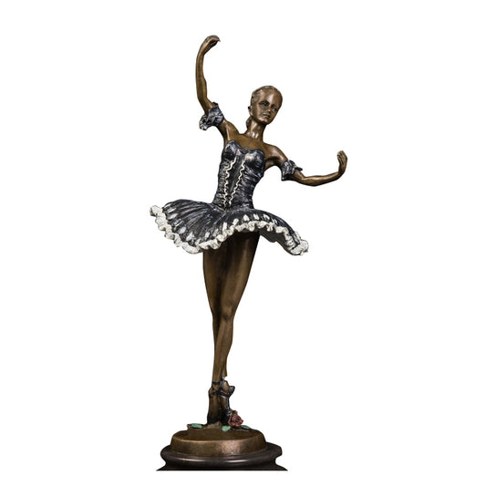 AH-140B Bronze Dancing Art Decor Bronze Statue Ballet Dancer Figurines For Table Decoration