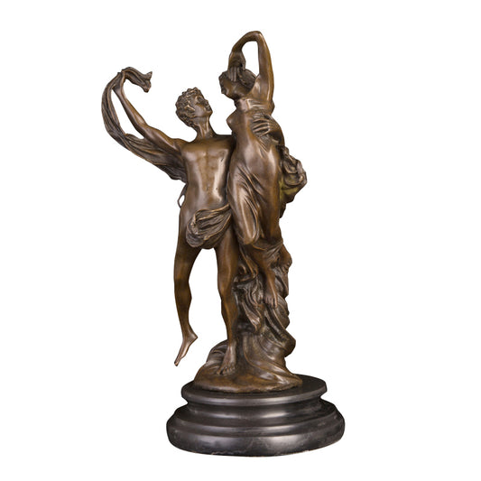 AH-076 Jean Debut reproduction bronze art decoration love boy and girl statue sculpture for decorative